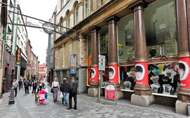 Mathew Street Liverpool Beatles en Mathew Street