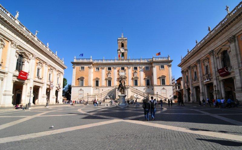 Plaza bonita de Roma campidoglio