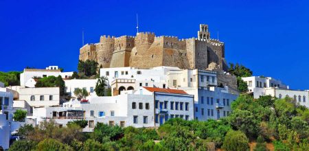 Isla de Patmos, Grecia. Monasterio de San Juan
